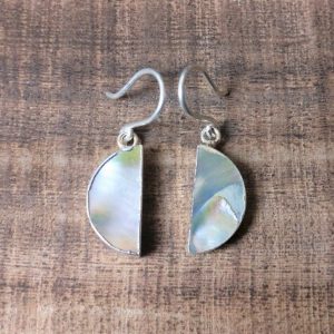silver 925 pearl earrings
