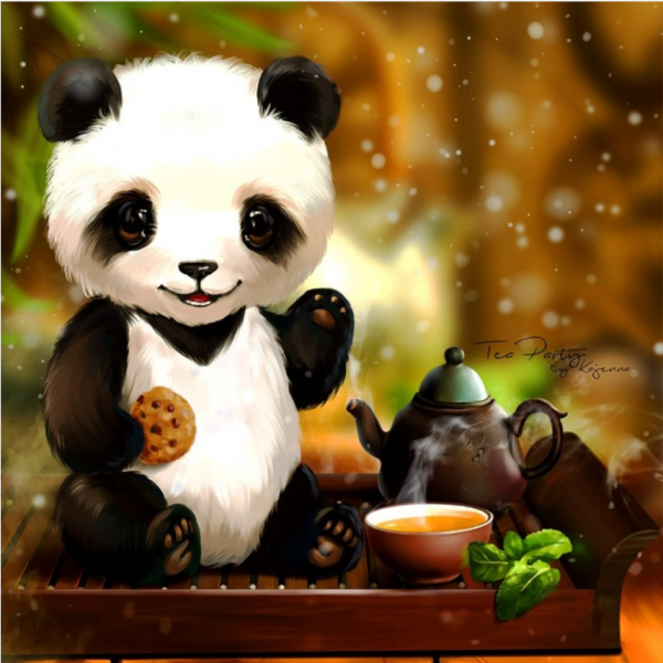 Diamond painting panda