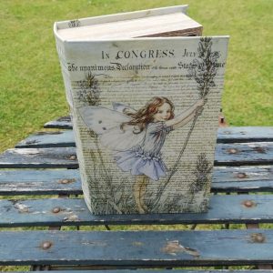Opbergboek boekendoos Flower Fairy lavendel large voorkant