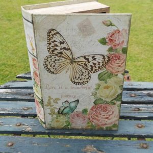 Opbergboek boekendoos Vlinders large voorkant