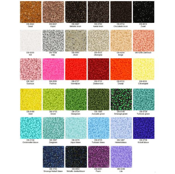 Linila Jewels Miyuki beads kleurenpalet
