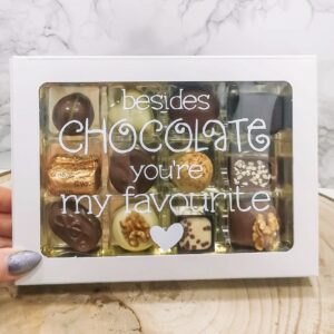 Besides chocolate you're my favourite geschenkdoos met pralines